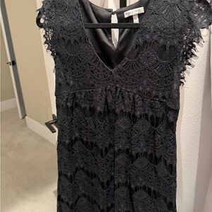 Xtraordinary Black Lace Midi Dress